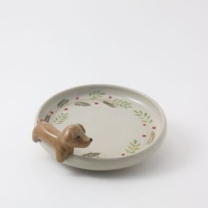 DaschundWreath Platter